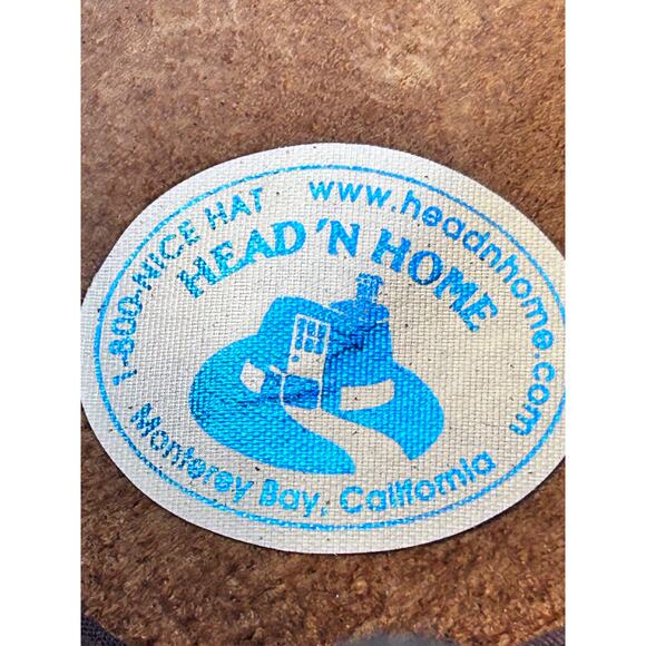 Head N Home "Bravo" Leather American Outback /Cowboy Hat Unisex Size M/L - Picture 11 of 11